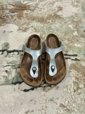 Birkenstock Gizeh EVA metallic anthracite size 8